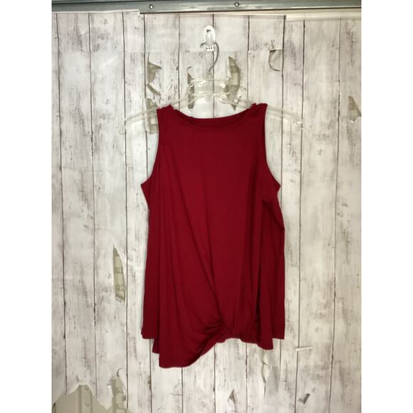 Old Navy Burgundy Relaxed Tank Tops 35% cotton 65% polyester S - Picture 1 of 5